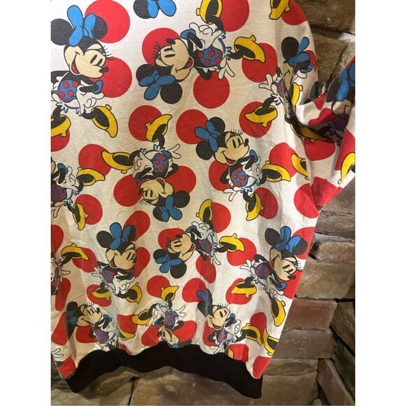 Vintage 1990s Minnie Mouse AOP Sweatshirt Crewneck Unisex cute RARE - Picture 6 of 10